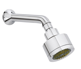 Brass Opal Overhead Shower